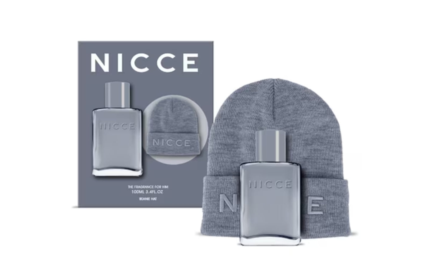 Nicce for Men Eau de Toilette Spray 100ml and Beanie Hat Nicce Mens Fragrance Gift Set