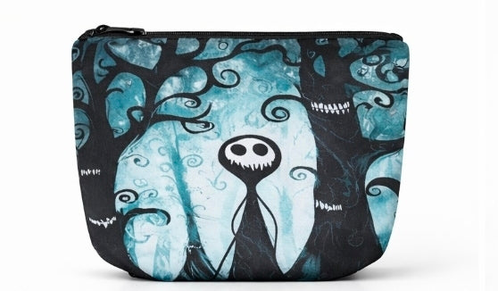 Gothic Whimsy Skull Forest Zip Pouch