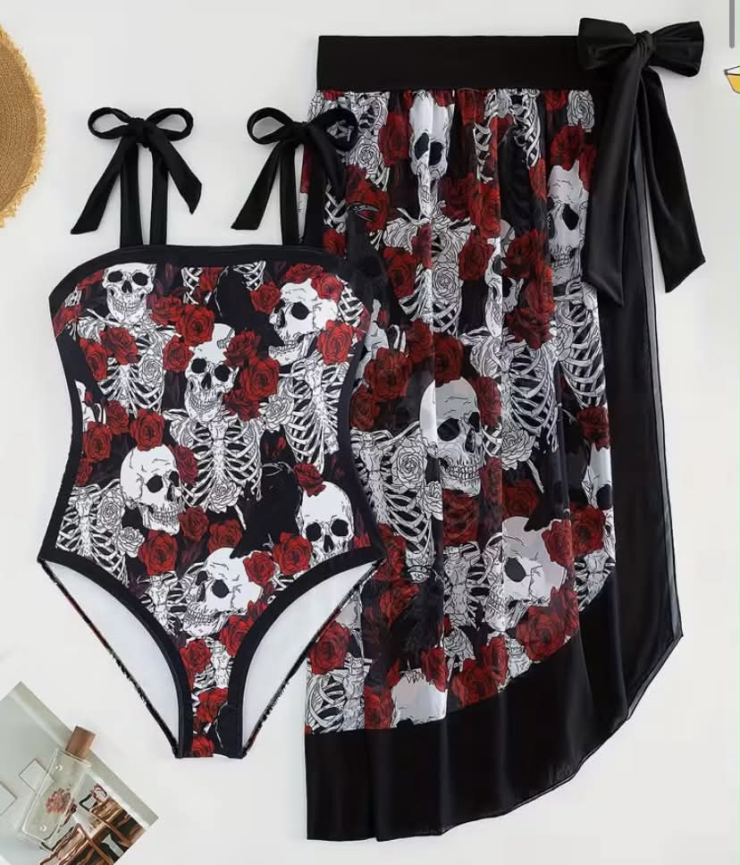 Summer Trend One-Piece Conservative Tummy Control Vacation Beach Hot Spring Swimsuit French-Style Vintage One-Piece Swimsuit