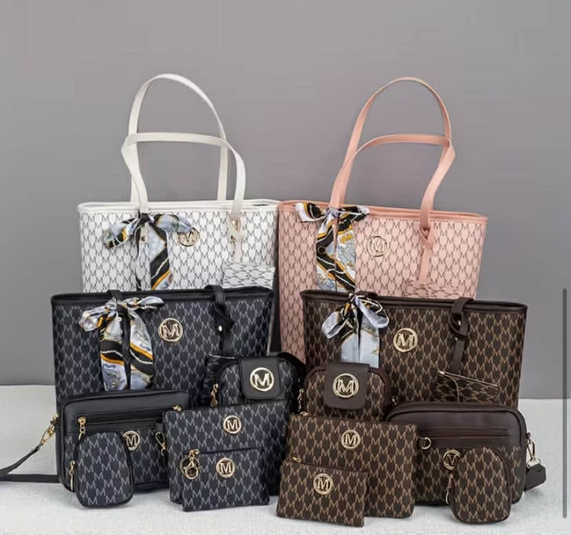 Tote Bag 7 pcs Set, Versatile Minimalist Camera Bag 2 pcs Set, Crossbody Bag 2 pcs Set, Shoulder Bag, Lightweight Clutch,