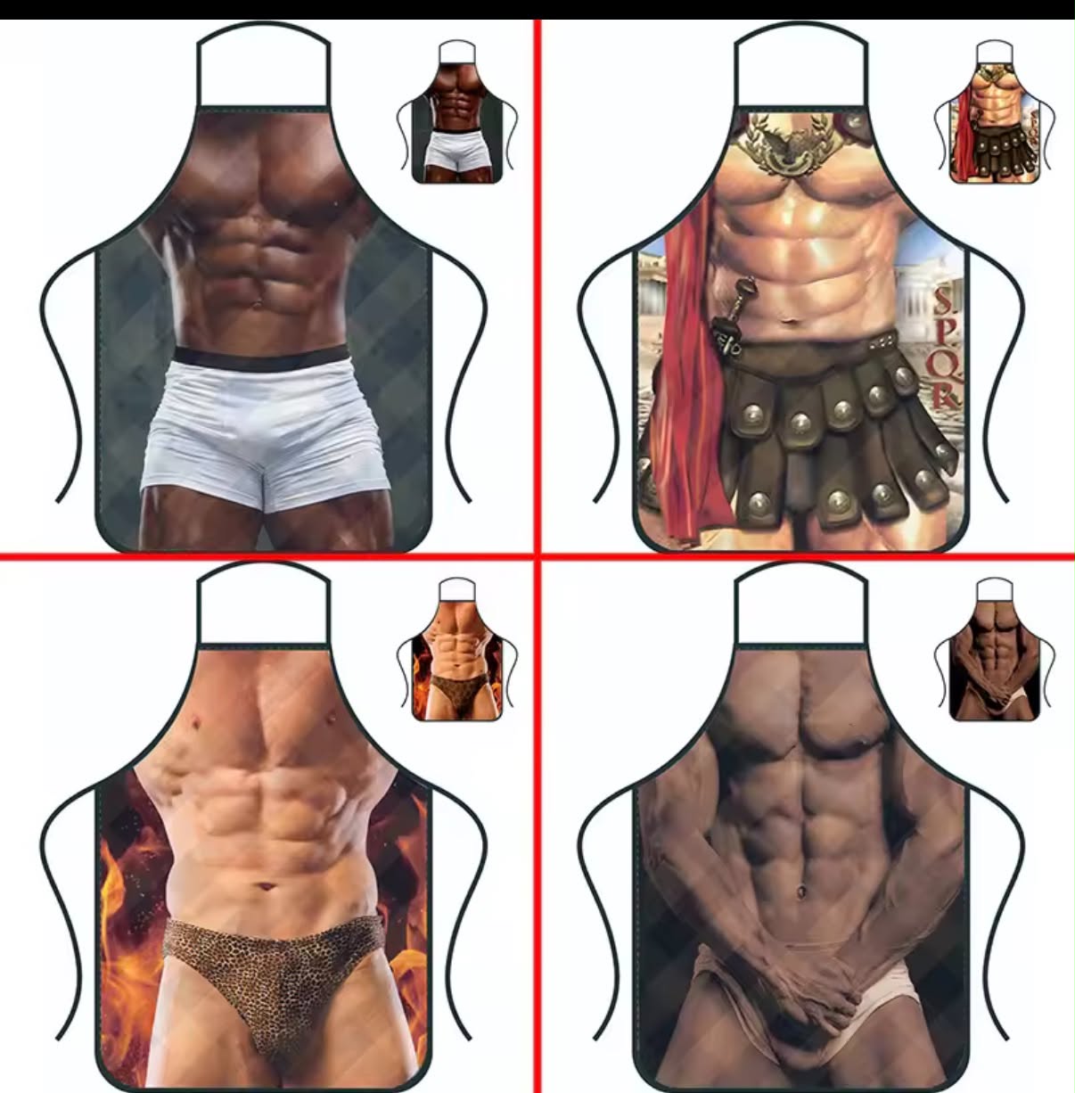 Funny Creative Personalized Muscle Men's Apron
