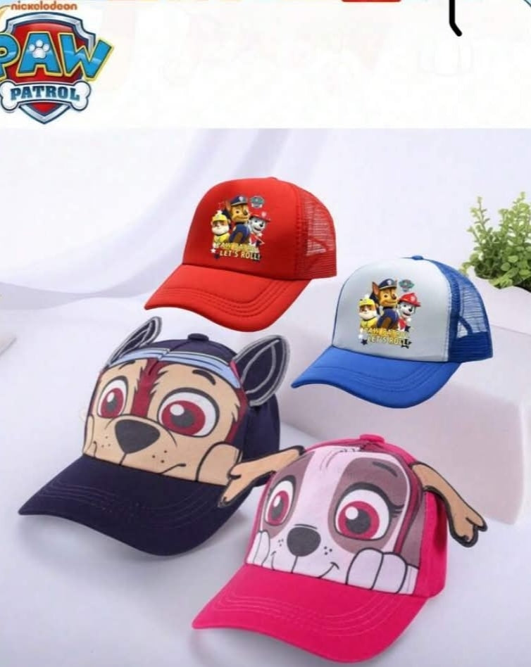 Paw Patrol 1 pc Cartoon Dog Team Sun Hat, Seasonal Mesh Cap