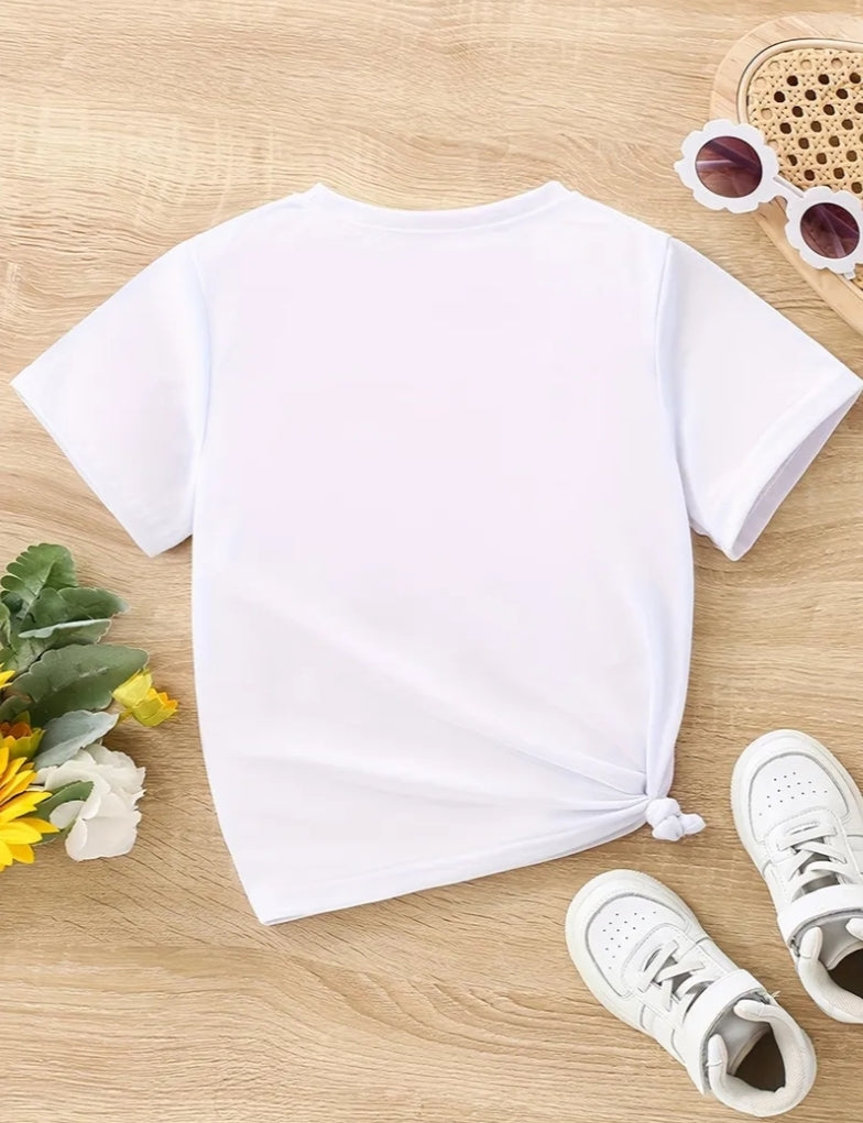 1 pc Girls' Short - Sleeve T - Shirt, (Expensive and talks back)