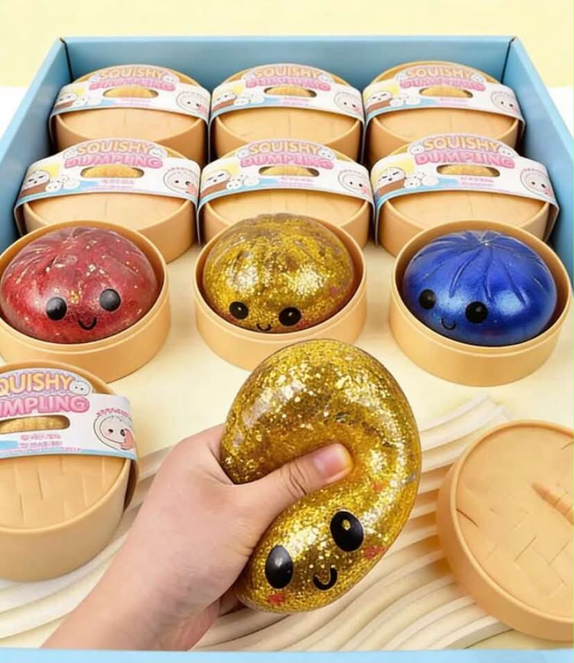 1 Set Blind Box Cartoon Expression Stress Relief Flashing Steamed Bun Squishy Toy, Realistic Steamer Tray (Random Style)
Large one