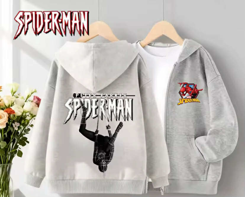 Spider-Man Cartoon Zipper Hoodie