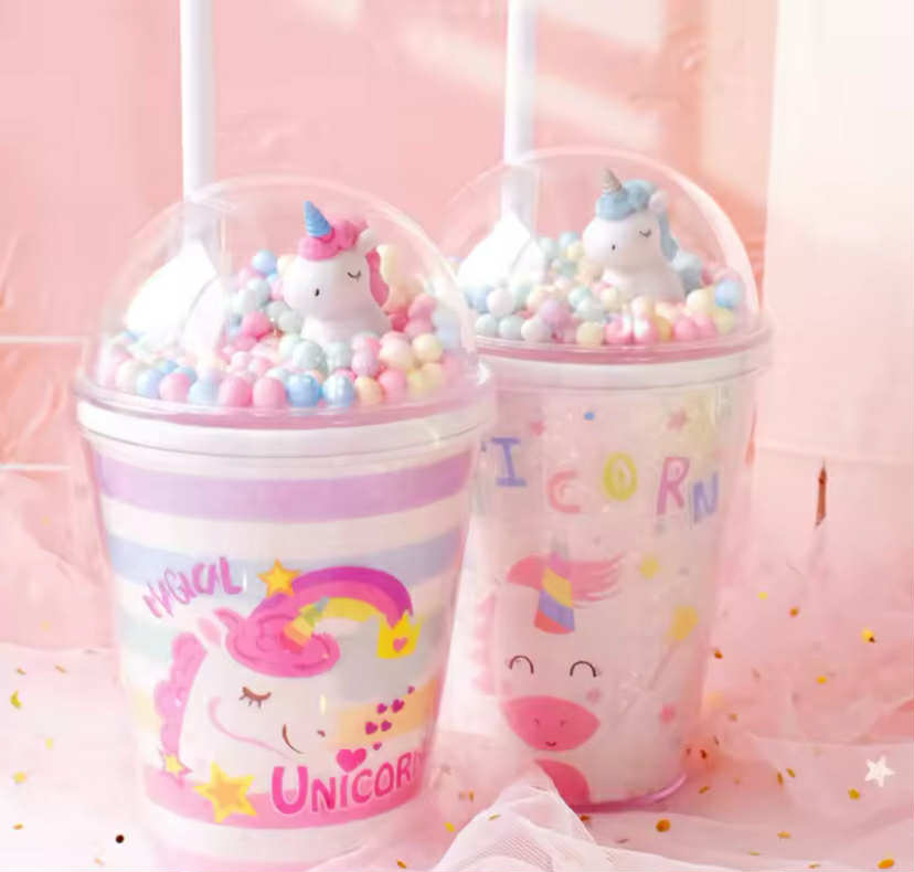 Unicorn Glitter Water Cup