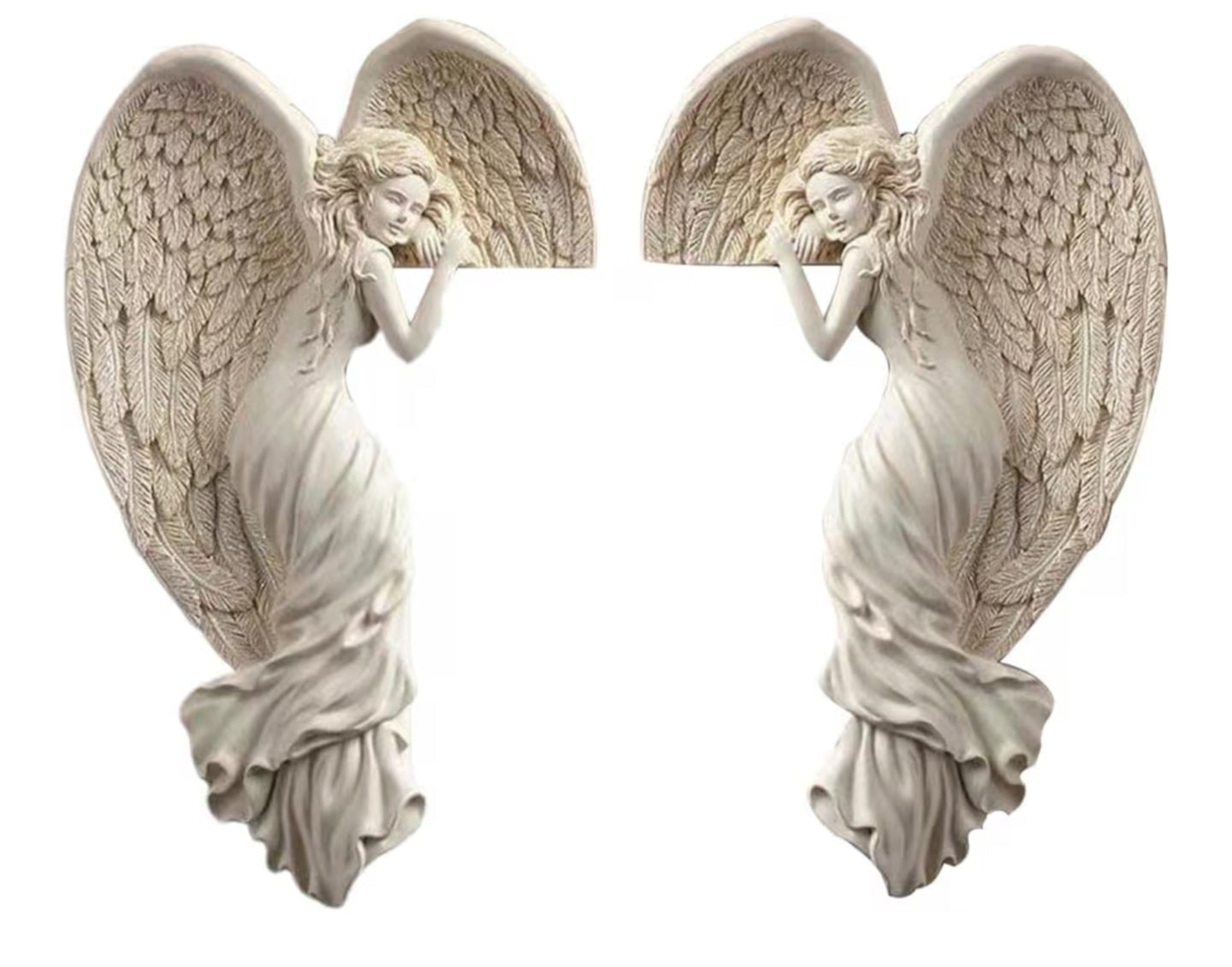 Angel Wings Door Frame Decoration Made of Resin, Small