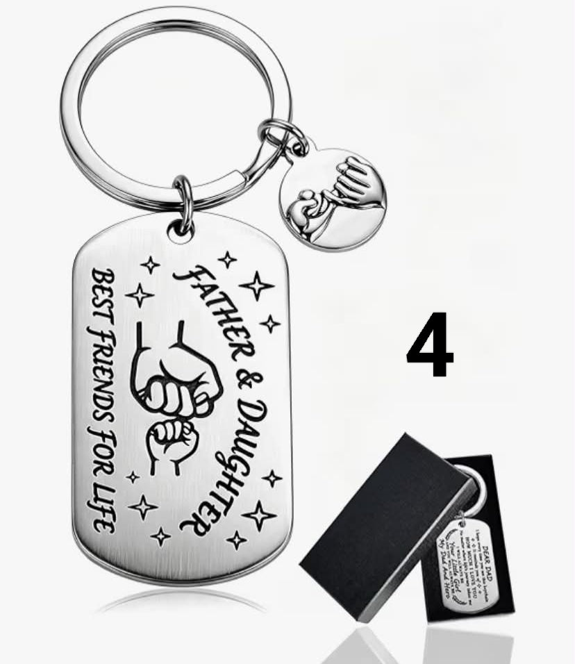 Fathers Day Gift for Dad, Unique Keychain