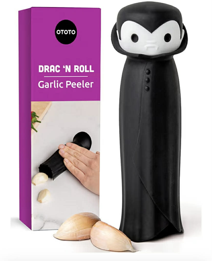 Drac N' Roll Vampire Garlic Roller, Silicone Garlic Peeler Tube