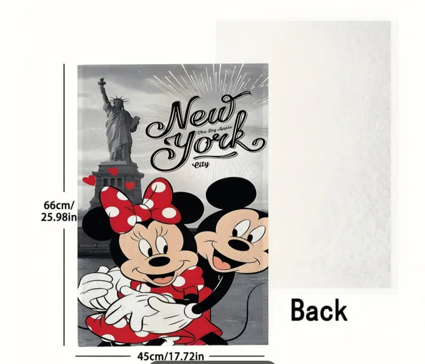 New York Micky and minine hand towels set