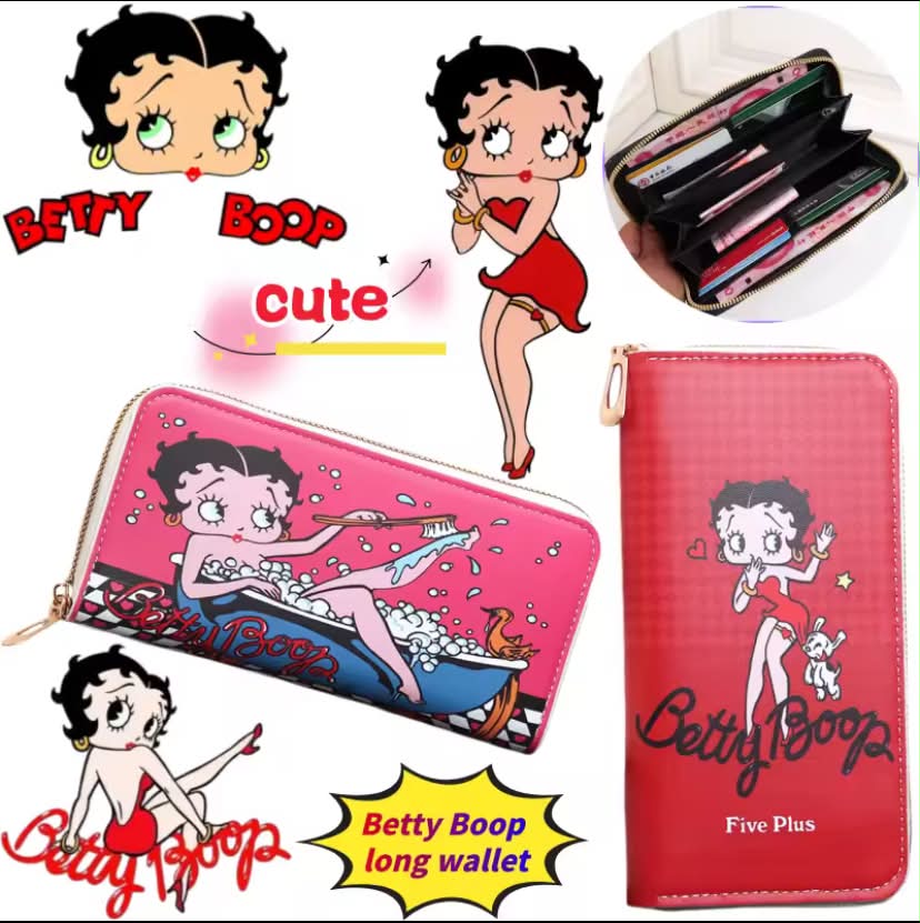 Betty Boop wallet with high-appearance-value anime cartoon print