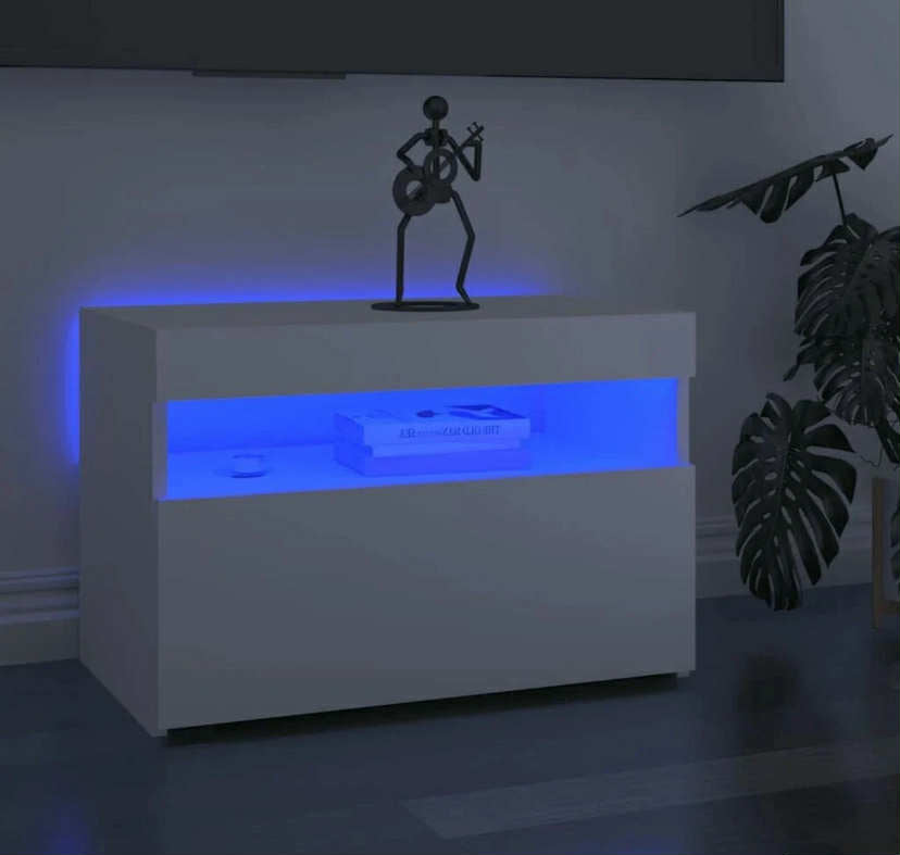 Modern TV Cabinet with LED Lights Sideboard TV Stand TV Unit Hifi Cabinet vidaXL