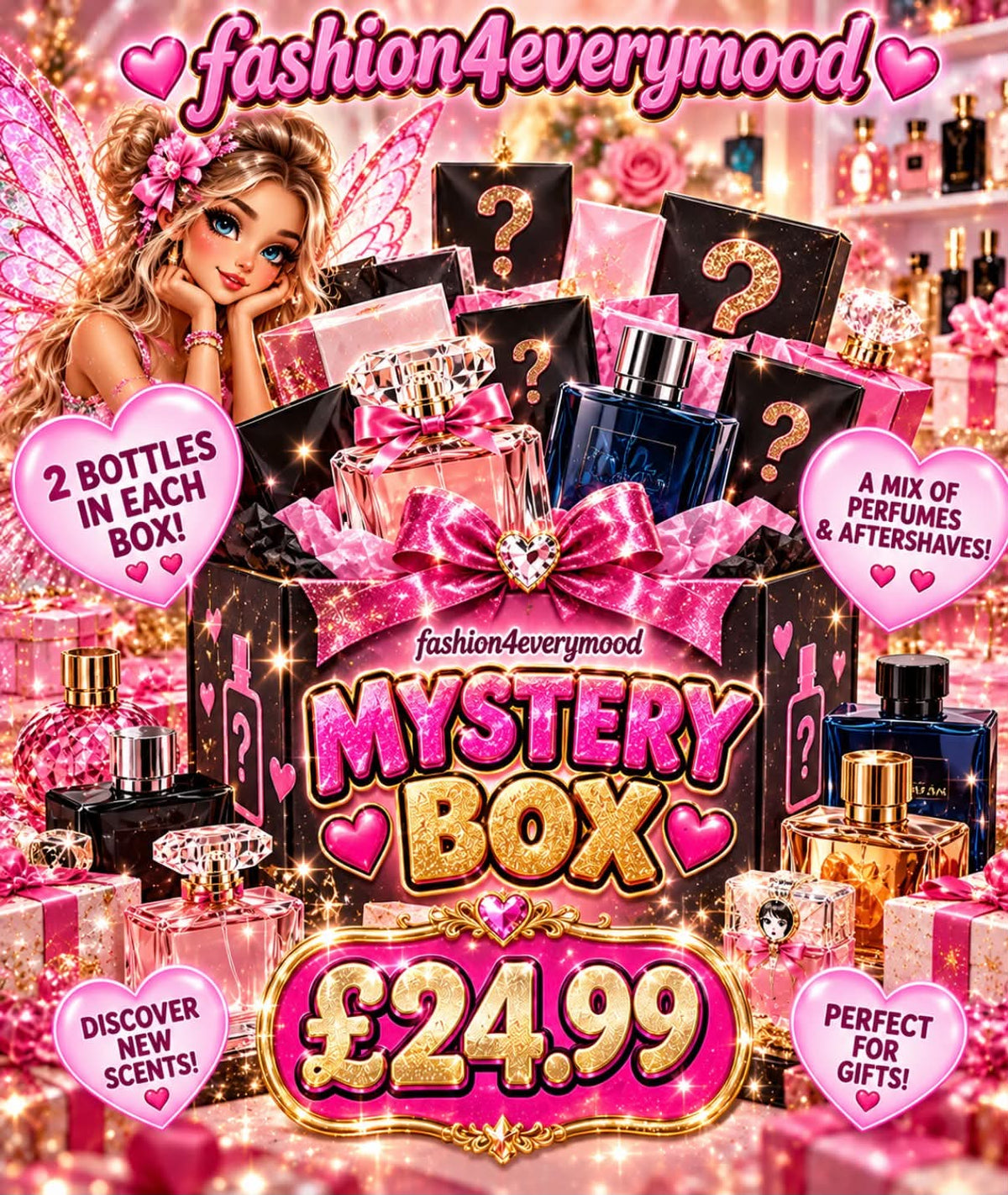 💖NEW! PERFUME & AFTERSHAVE MYSTERY BOX! 💖