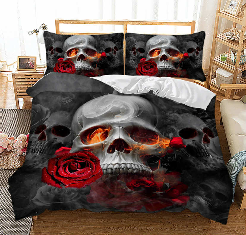 Skull Bedding Set Duvet Cover