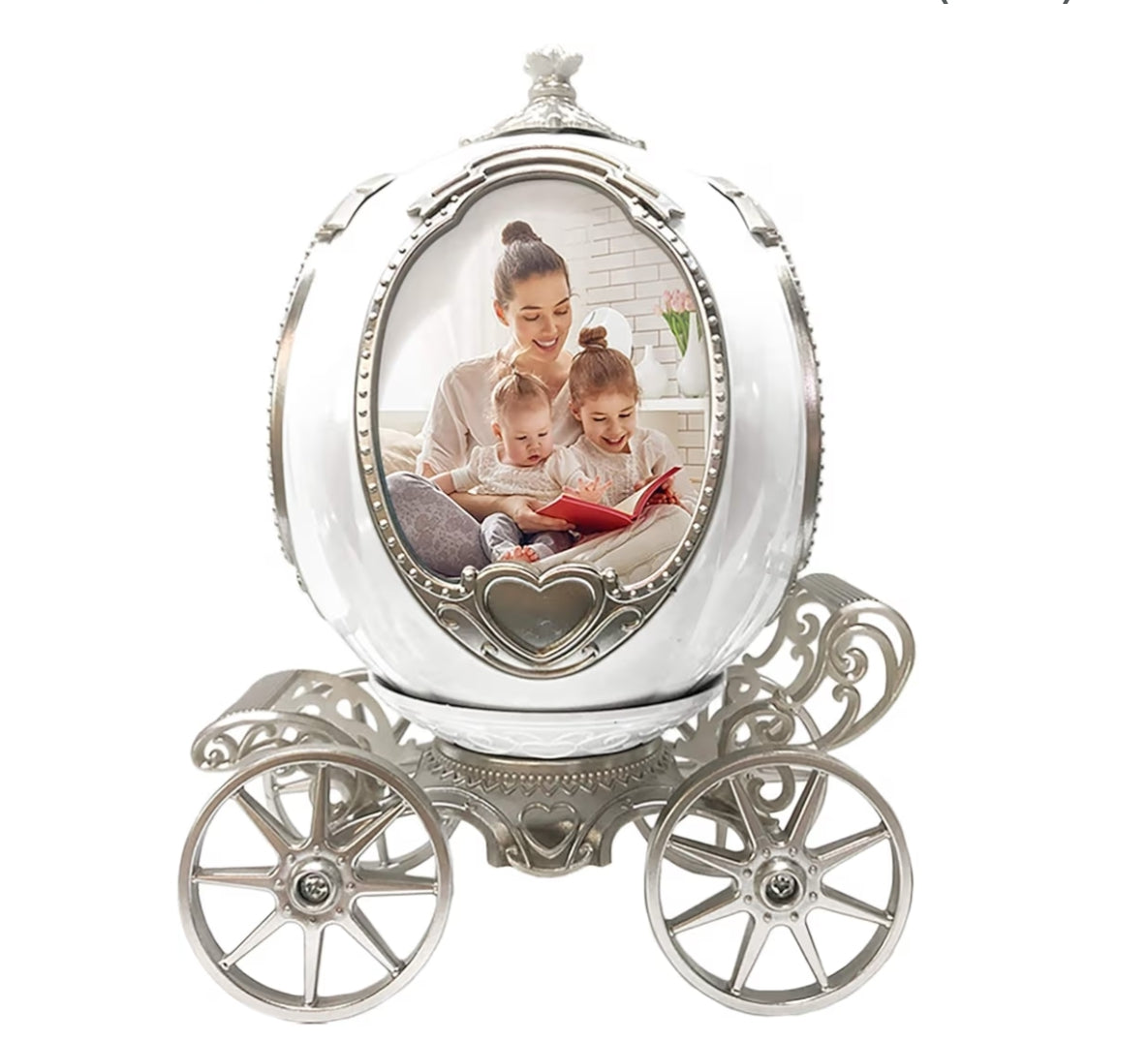 Photo Cube Frame Decorative Desk-Top Rotating Picture
