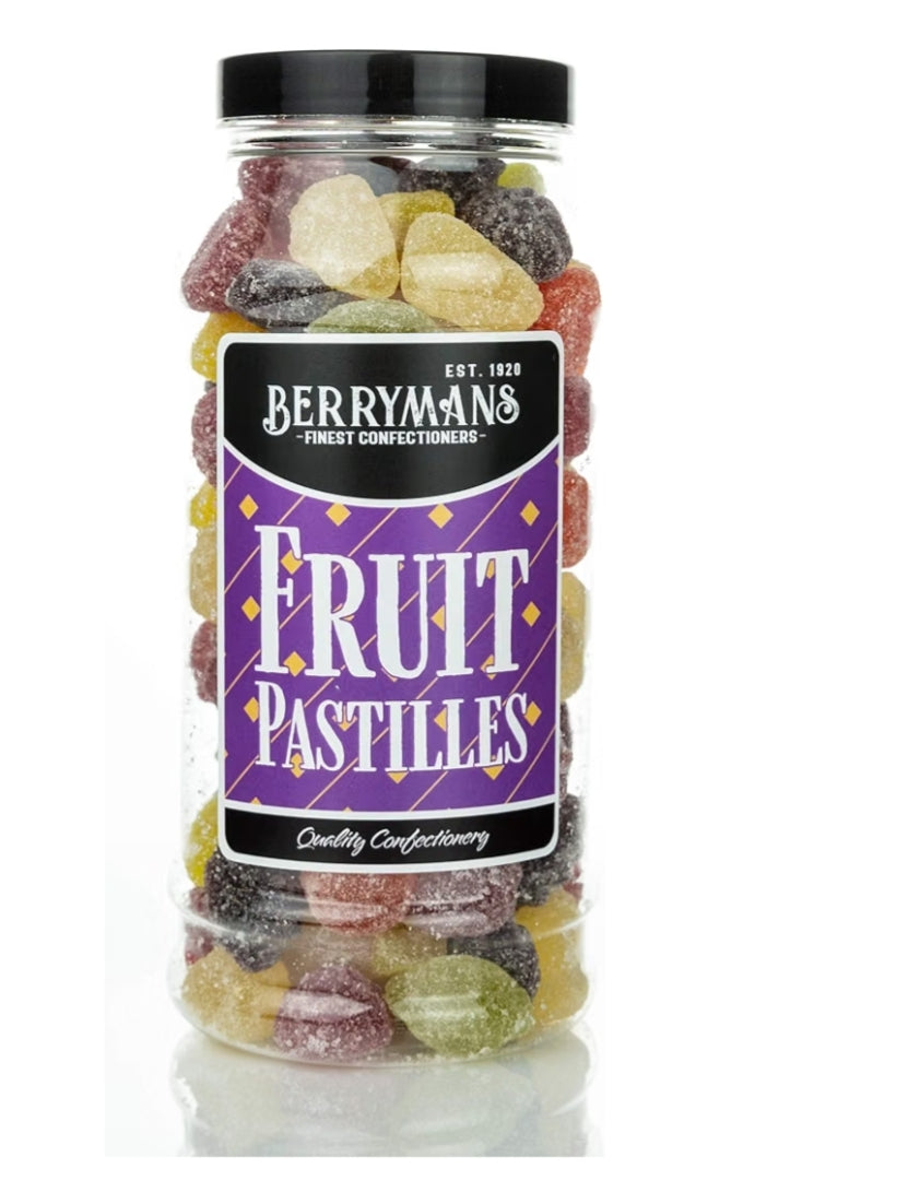 Original Fruit Pastilles Retro Jelly Sweets Gift Jar By Berrymans Sweet Shop