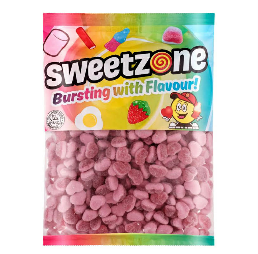 Sweetzone Strawberry Hearts 1KG