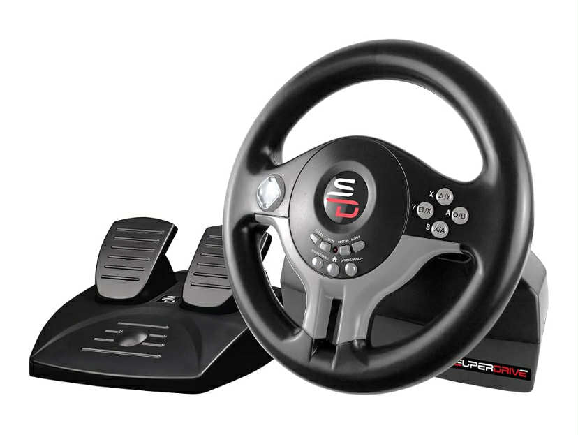 Subsonic Superdrive - Racing Steering Wheel Driving Wheel SV200 with pedals and shift paddles