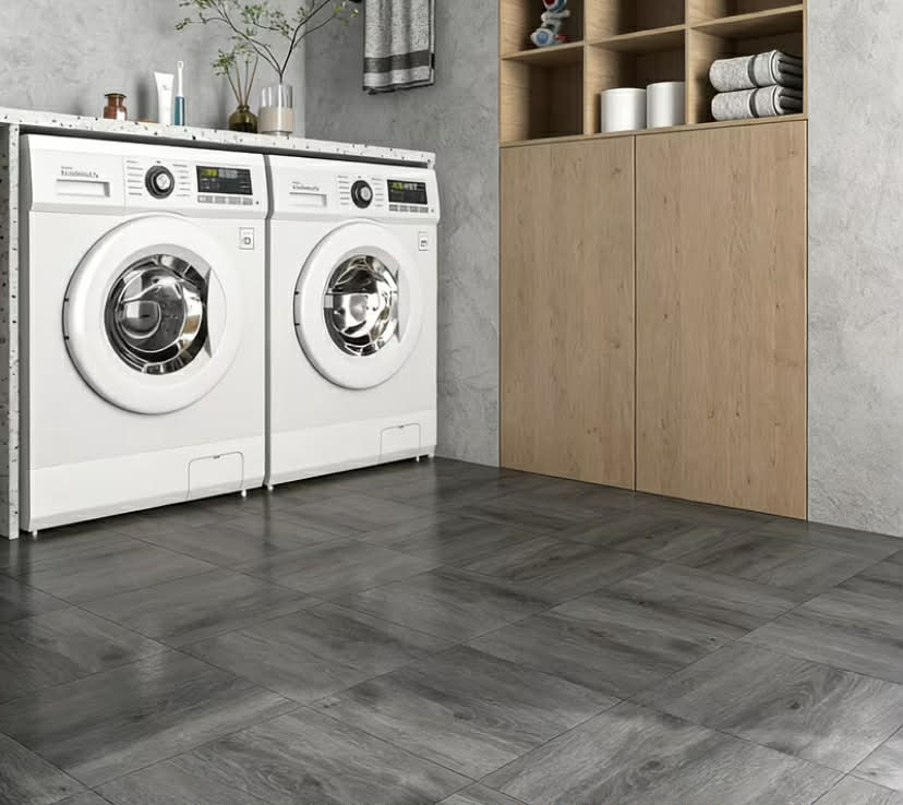 54pcs Luxury Vinyl Tiles 12inch x 12inch LVT Self Adhesive Wood Look Flooring Kitchen Bath 5m²/10m², 1.8mm Thick Vinyl, Peel And Stick Mounting