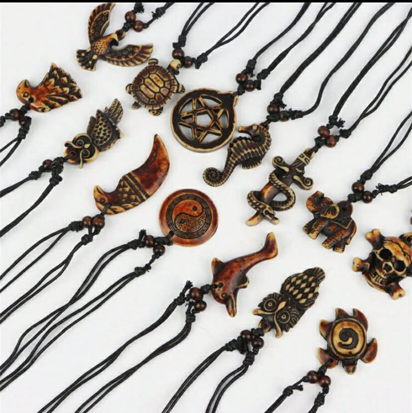 Vintage Cool Resin Turtle, Eagle And Dolphin Pendant Necklaces, Perfect For Men's Daily Wear, Travel,
£9 each
