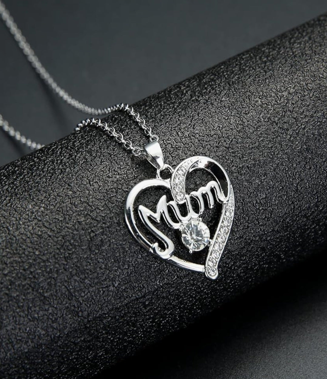 Mum Necklace Crystal Pendant Necklace