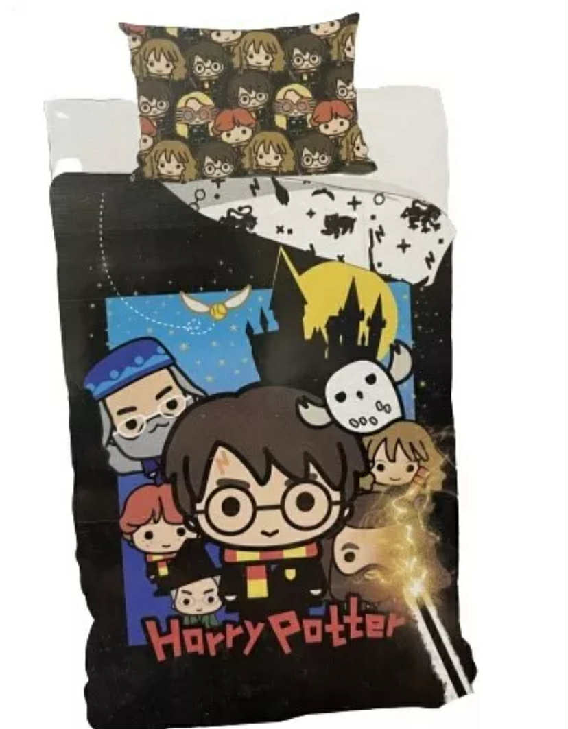 Harry Potter Charm Single Reversible Bedding Duvet Set