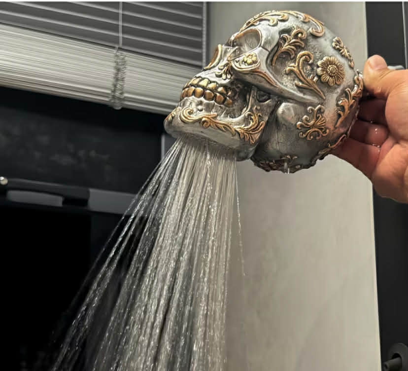 The Skull Shower Head Is an Exciting Way to Show Your Personal Style, Create a Whimsical Allure, and Make a Practical Fixture Extraordinary.