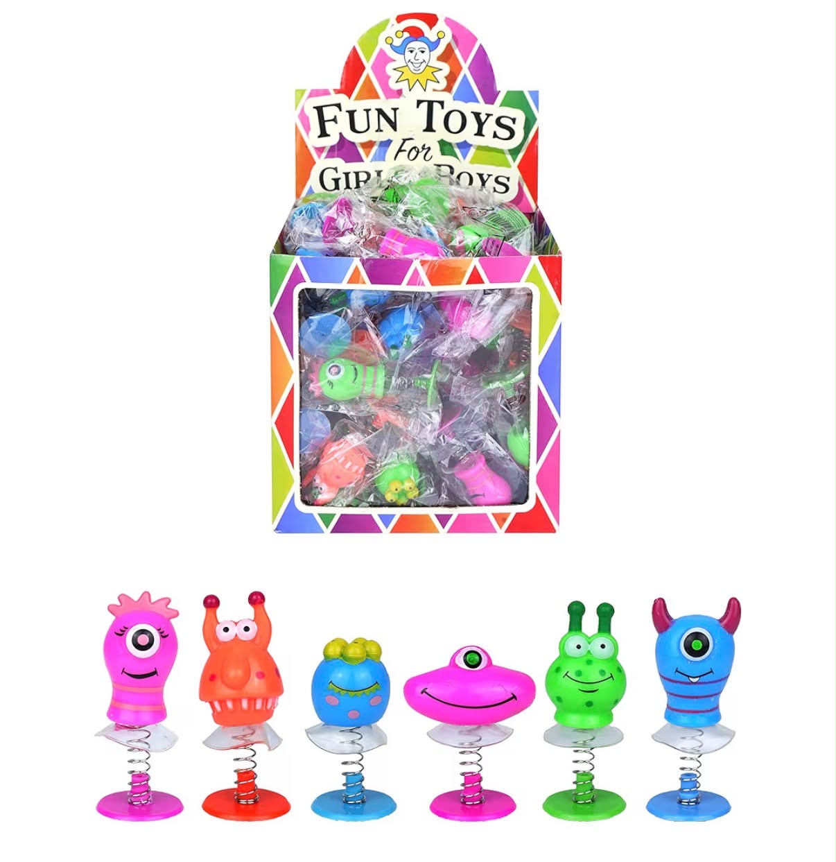 6 x Monster Jump Ups - 6 Designs Party Bag Fillers