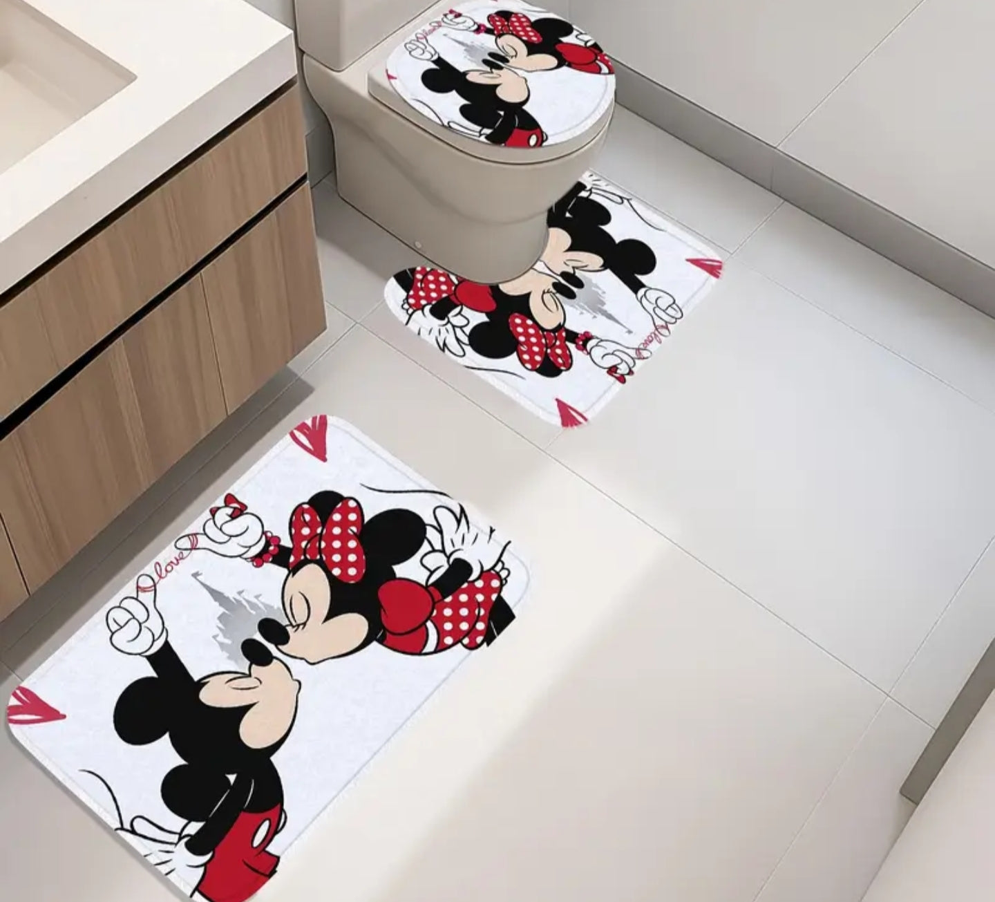 Mouse and Micky bathroom set
