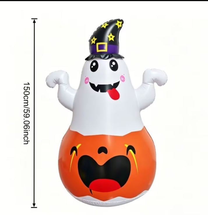 1 pc, 150Cm Enormous for halloween Pumpkin Ghost Inflatable Decoration with Hat,