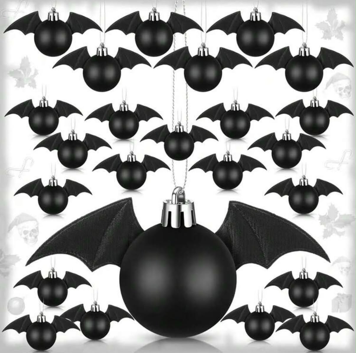 12pcs Halloween Bat Ball Decorations, Suitable For Halloween Party,