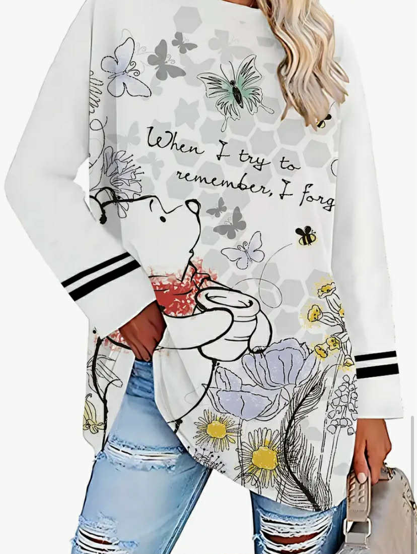 Women's Printed Long Sleeve T-Shirt