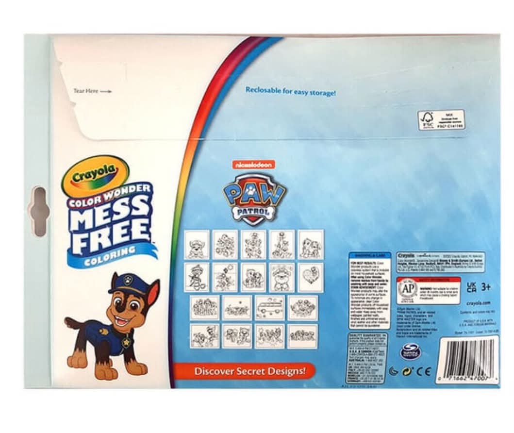 Crayola Colour Wonder Mess Free Colouring Paw Patrol.