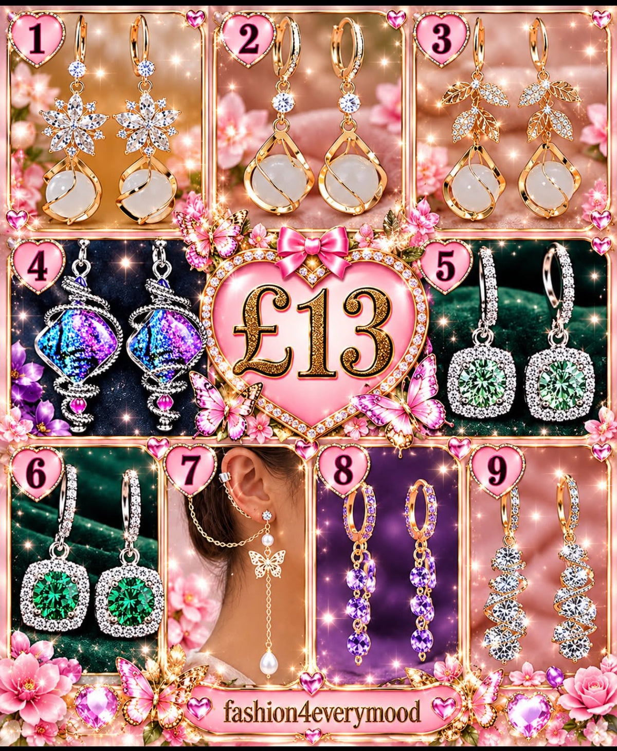 Beautiful Sparkling Earrings