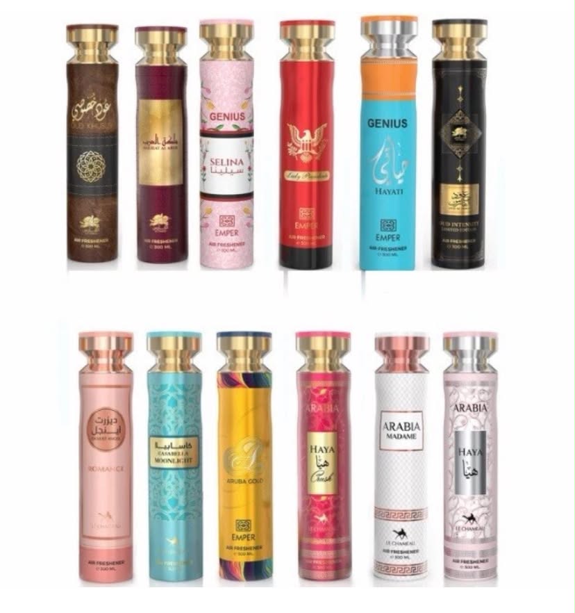 Arabian Air Freshener Bundle (3 x 300ml) Dubai, Luxury Scent, Long Lasting Fragrance
There randomly sent