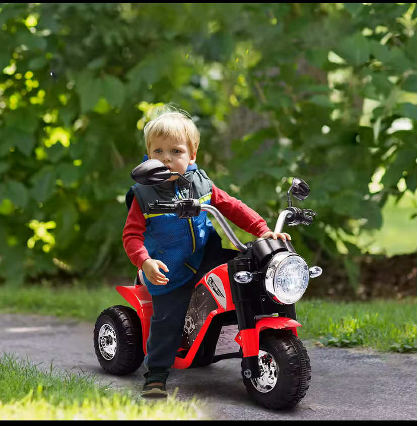 Kids 6V Electric Motorcycle Ride-On Toy Battery