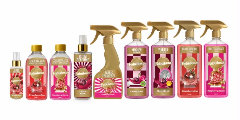 Fabulosa Scented Juicy Pop Collection Fragranced Household Cleaning Bundle