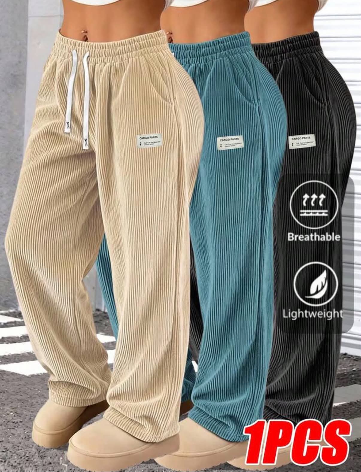 Women's Corduroy Outdoor Casual Long Pants Sports