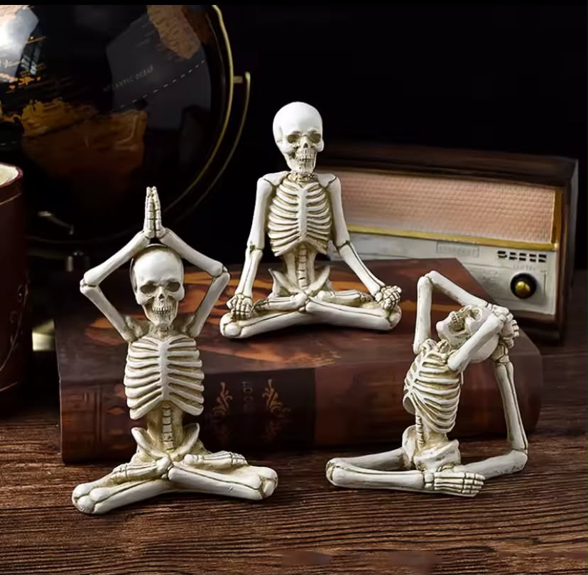 Yoga Skull Figure Decoration Halloween