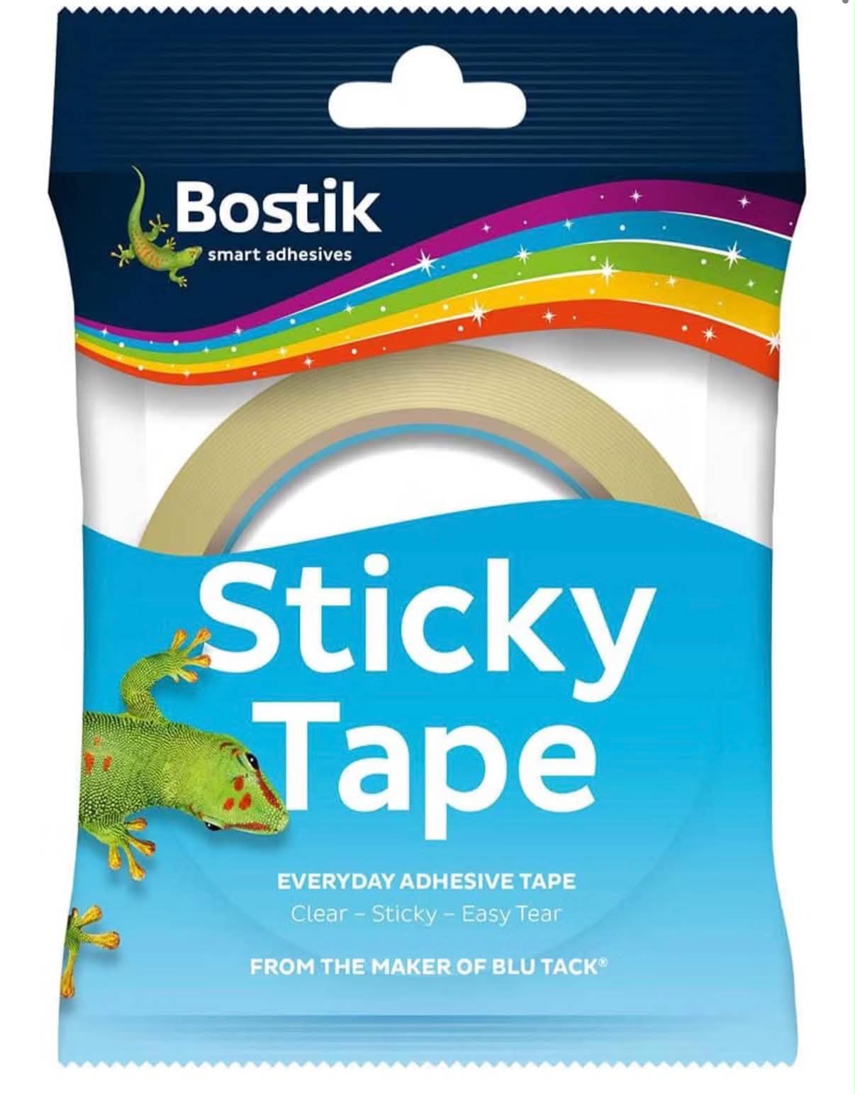 Bostik Sticky Tape Clear - 24mm x 50m - Adhesive Tape
Ideal for Gift Wrapping - Easy Tear - Transparent