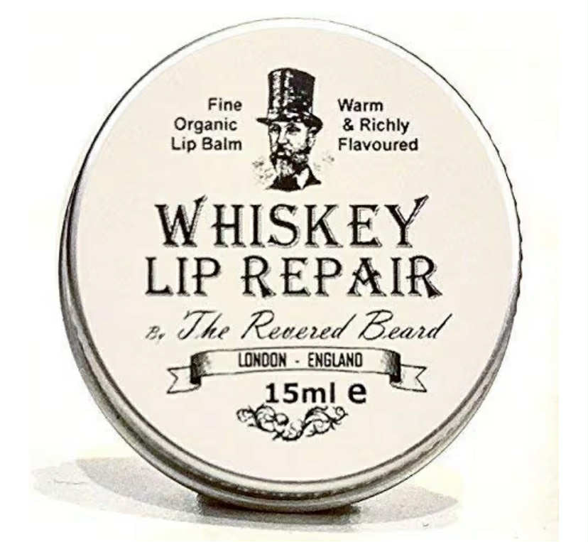 Gentlemen's Lip Repair by The Revered Beard. Whiskey Flavoured, 15ml Tin
