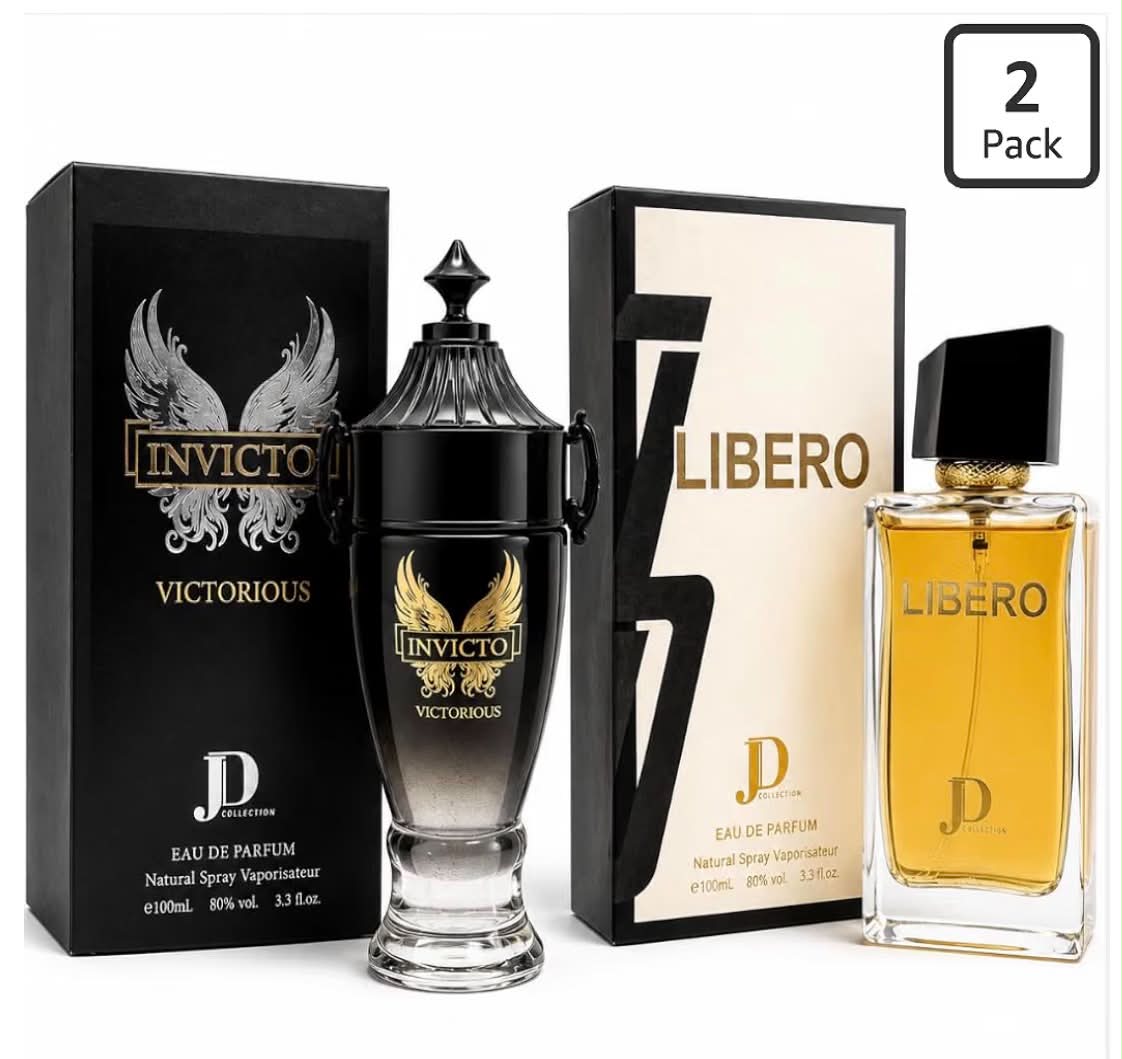 2 x 100ml EDP Invicto Victorious & Libero Unisex Eau de Parfum Set