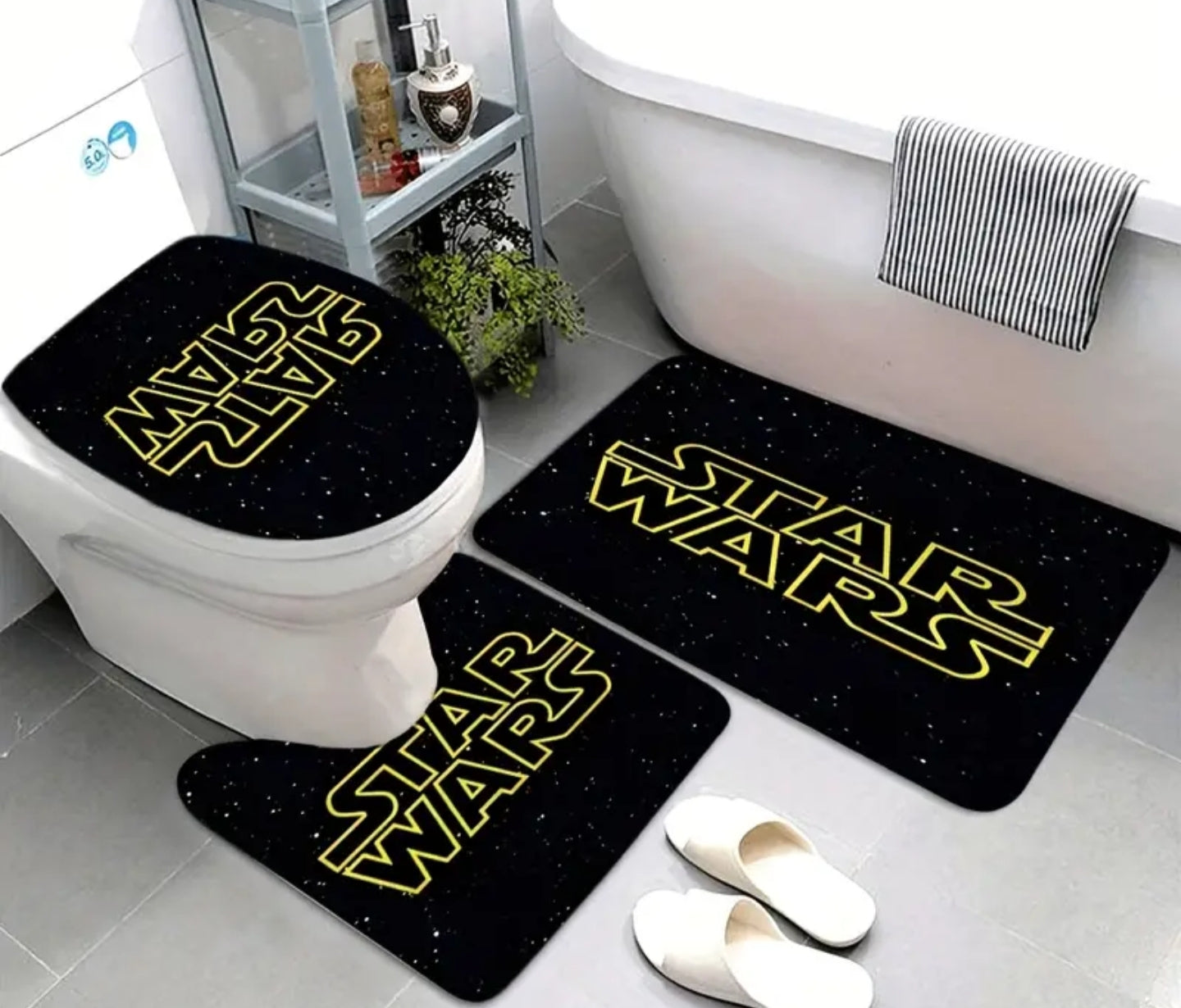 3 pc star wars bathroom set