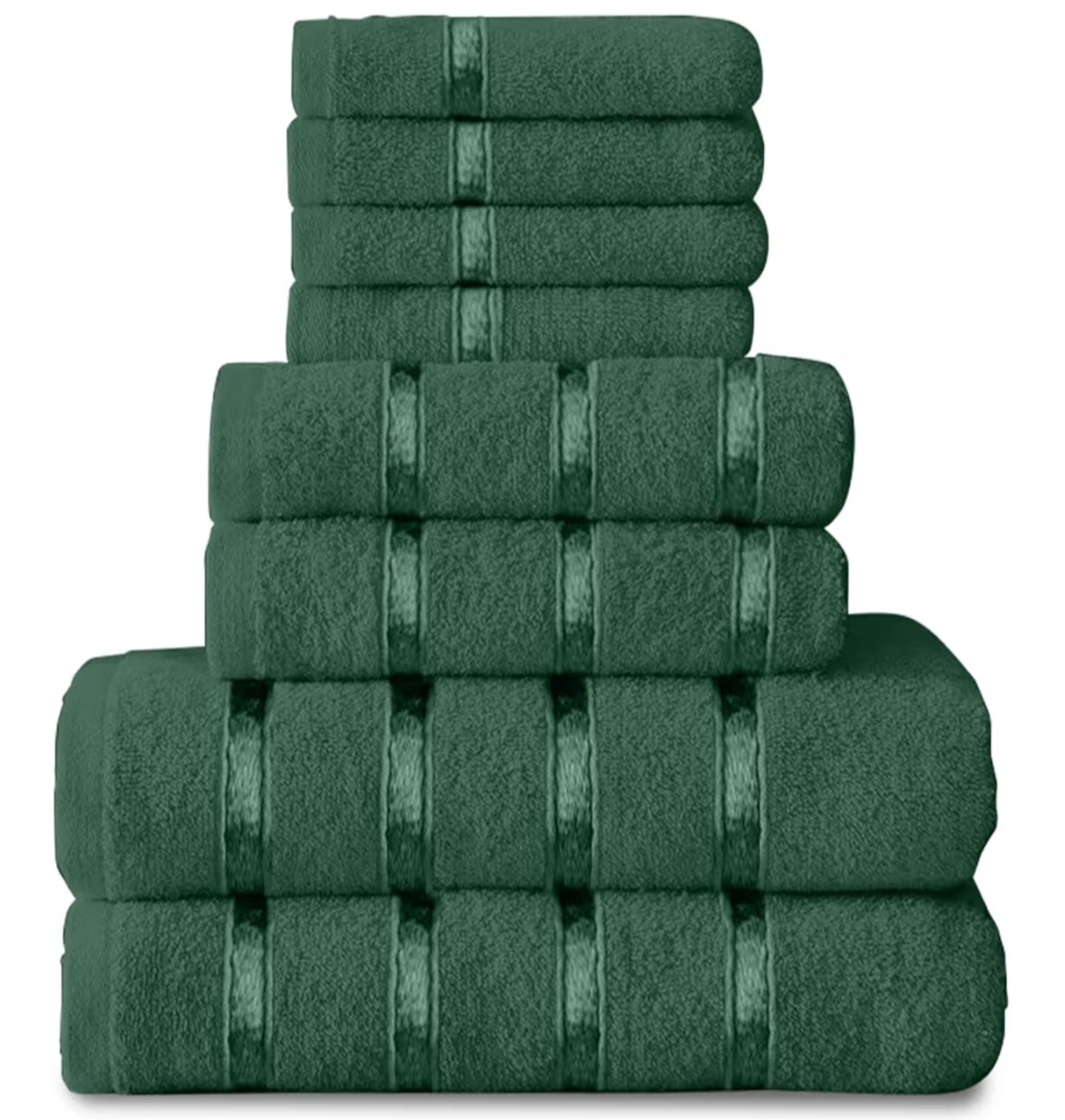 8 Piece Towel Bale Set, Quick Dry Highly Absorbent Cotton