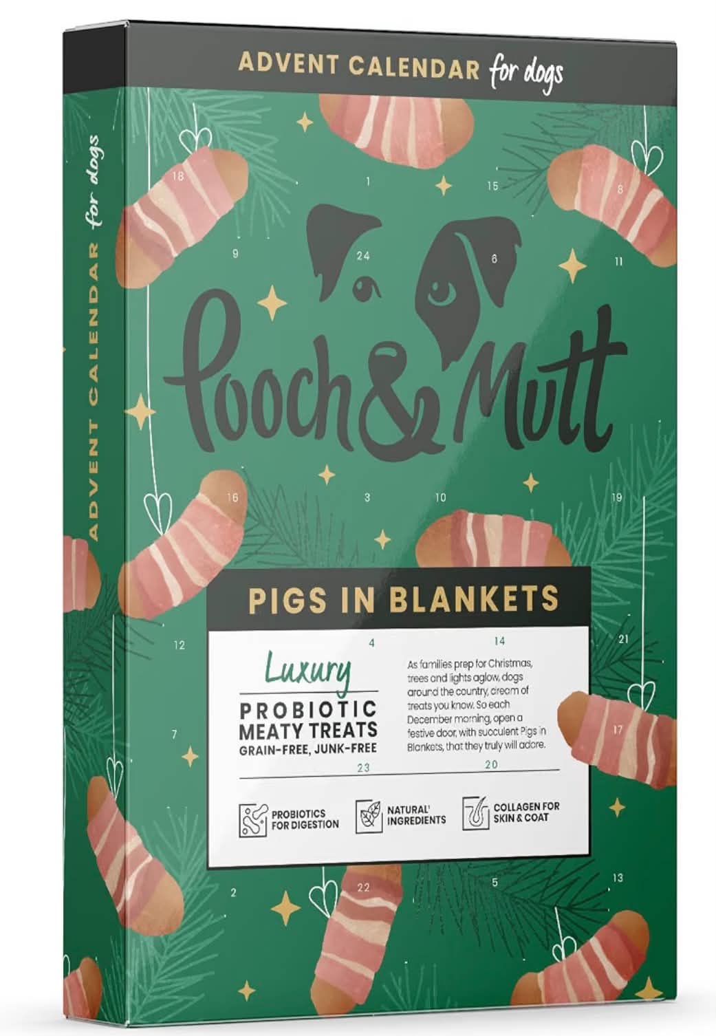 Pooch & Mutt - Christmas Advent Calendar for Dogs, Meaty Treats