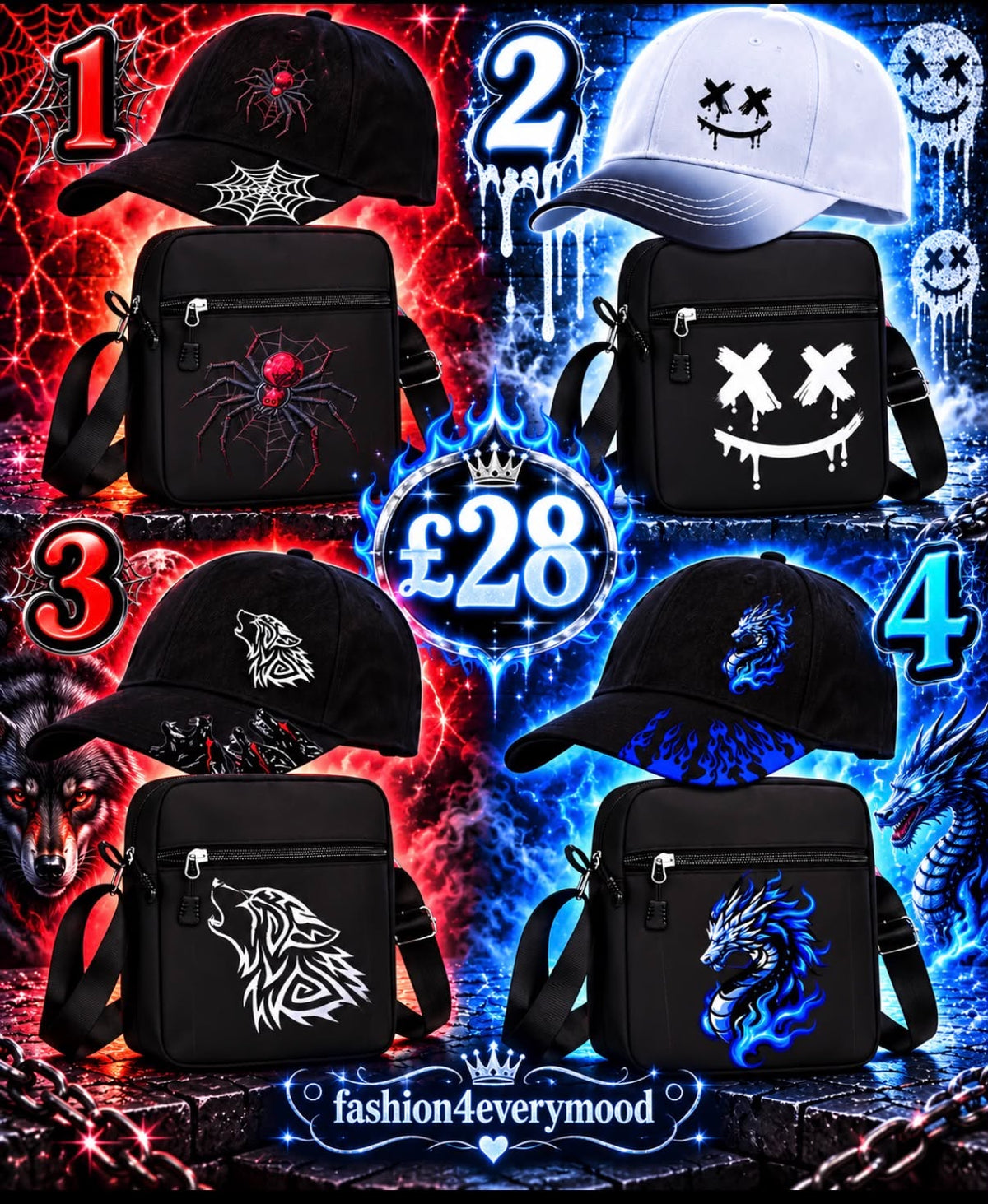Cap & Crossbody Bag Set