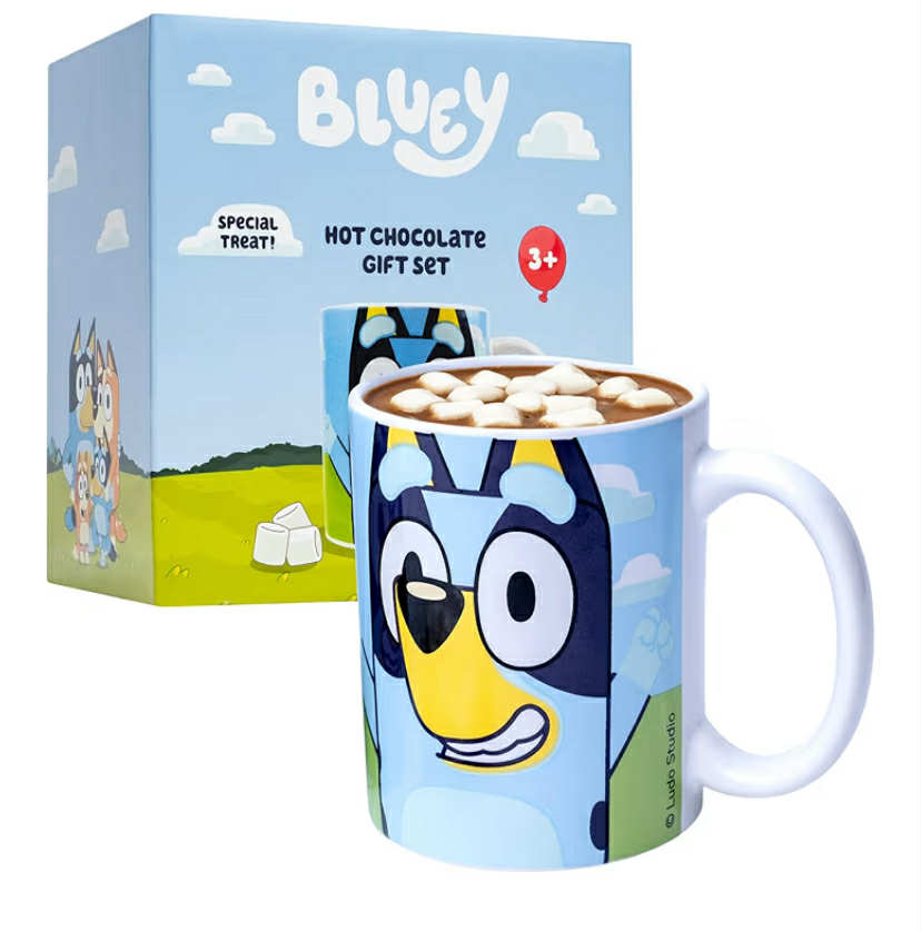 Bluey Hot Chocolate Gift Set - Featuring Bingo and Bluey Mug