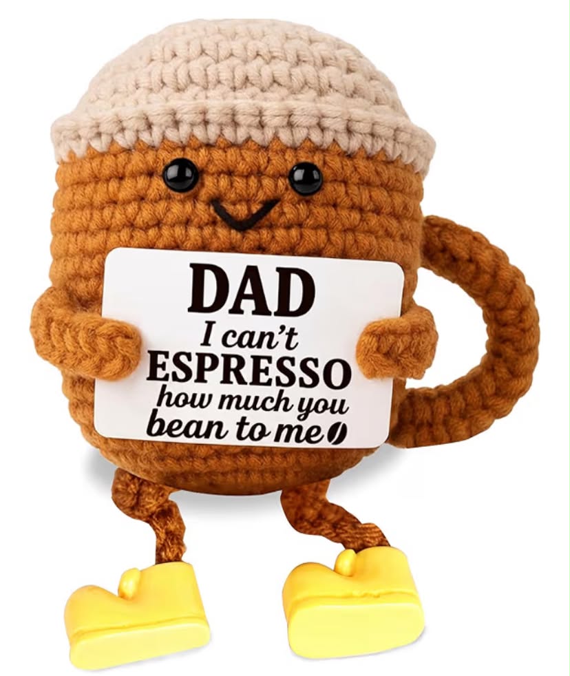 Dad Gifts from Daughter, Crochet Coffee Cup