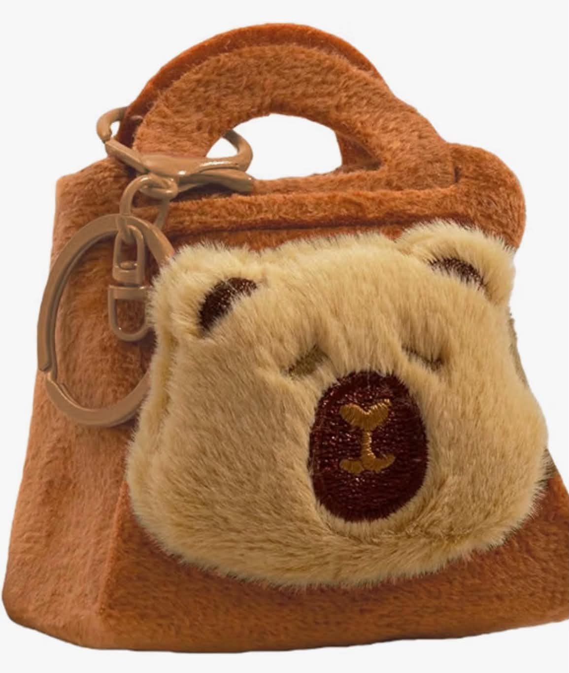 Creatives Capybara Plush Coin Purse Wallet, Bag Charm Earring Case, Cute Mini Wallet