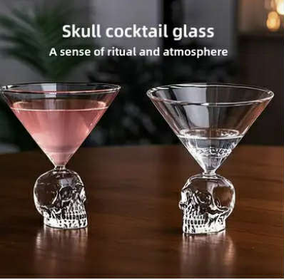 X2 Skull Cocktail glasses